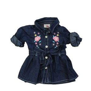 Real Love Girls Blue | Floral Dress size: 12 Months